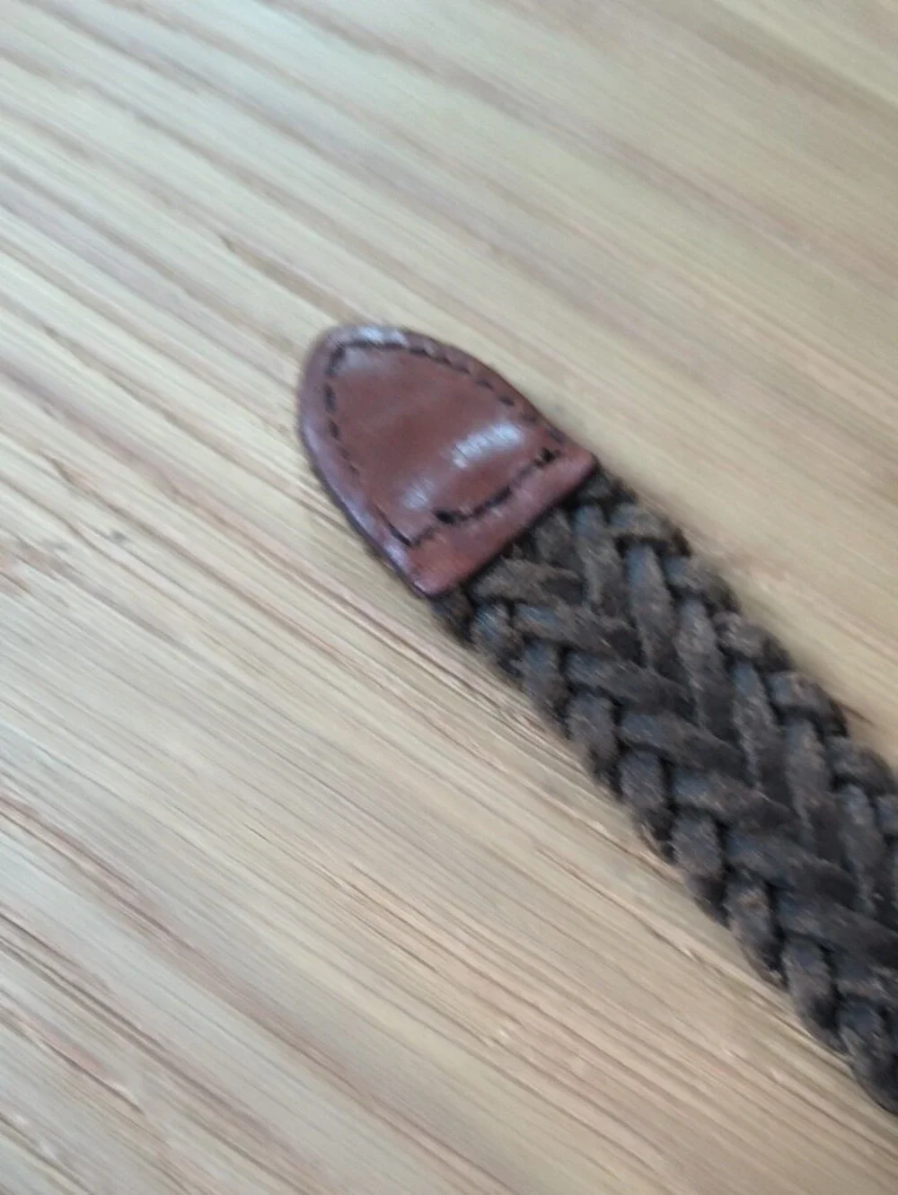 Dockers Woven Leather Belt in Brown and Dark Brown
